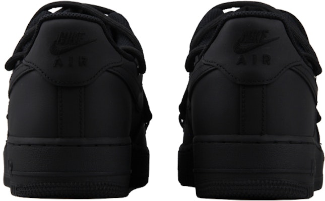 【定制球鞋】Nike Air Force 1 Low "Triple Black" 空軍一號 潮男節主題 解構鞋帶 潮流 低幫 板鞋 女款 啞光黑色 Purchase 【定制球鞋】Nike Air Force 1 Low "Triple Black" 空軍一號 潮男節主題 解構鞋帶 潮流 低幫 板鞋 女款 啞光黑色