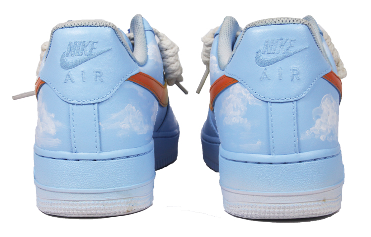 Purchase (W) [Kasur Kasut] Nike Air Force 1 Rendah 'Triple White Blue Sky Gradient' DD8959-100(TeamJ-蓝天白云女款)