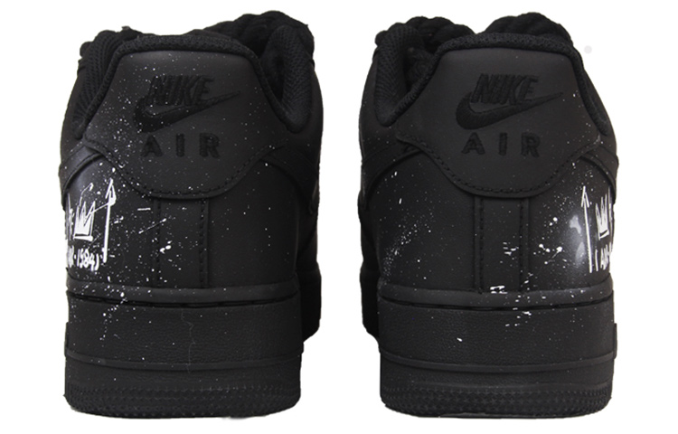 Purchase (W) 特注シューズ（女性用）ナイキ エアフォース1 ロー『トリプルブラック』 DD8959-001(TeamJ-黑武士涂鸦女款)