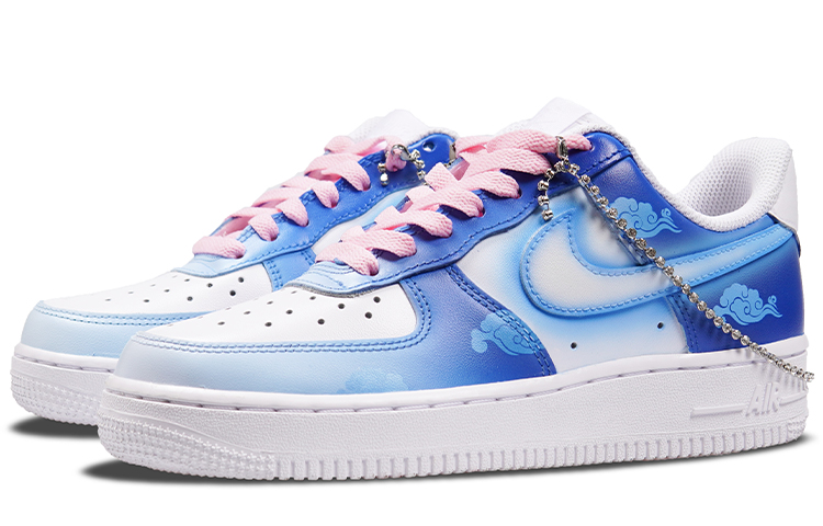 Purchase (W) [定制鞋] 耐克空军1代低帮 '全白蓝渐变' DD8959-100(TeamP-款月亮女神渐变女款喷绘)