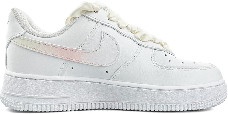 【客製球鞋】Nike Air Force 1 Low 鬱金香 塗鴉 油畫 絲綢鞋帶 潮流 低筒 板鞋 女款 白粉綠 Order 【客製球鞋】Nike Air Force 1 Low 鬱金香 塗鴉 油畫 絲綢鞋帶 潮流 低筒 板鞋 女款 白粉綠