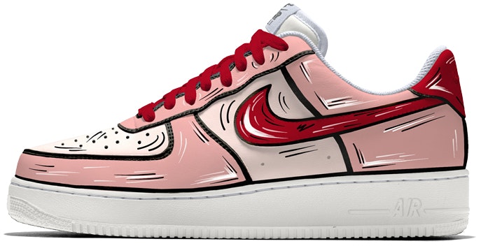 custom-shoes-women-nike-air-force-1-low-valentine-s-day-red-pink-comic