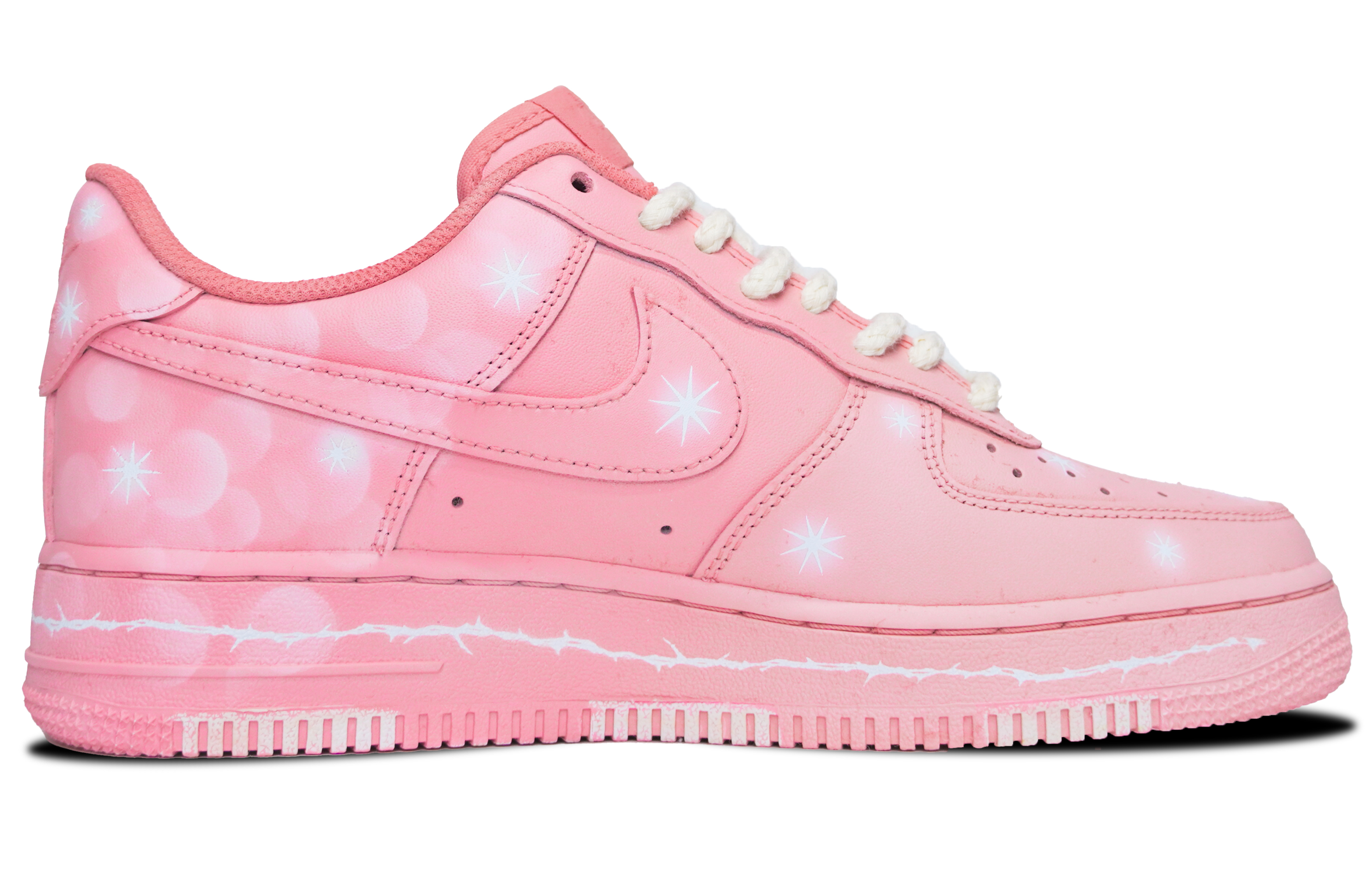 Order 【客製化球鞋】Nike Air Force 1 Low 情人節限定 漸層染色 聖瓦倫丁 玫瑰花 低筒 板鞋 女款 粉色