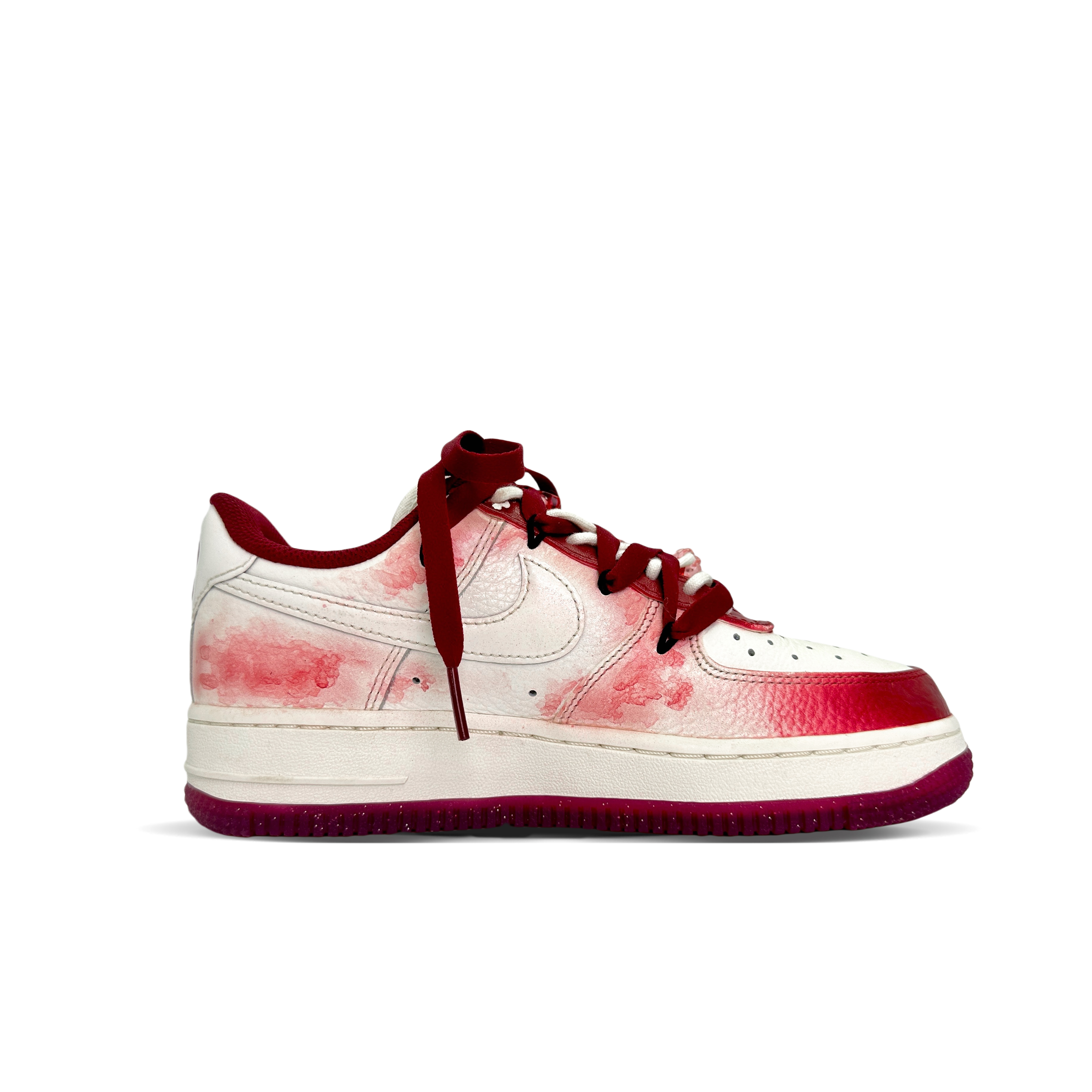 Lookbook 【客製球鞋】Nike Air Force 1 Low "情人節" 畢卡索製造 浪漫血脈 防滑耐磨 低筒 板鞋 女款 白紅