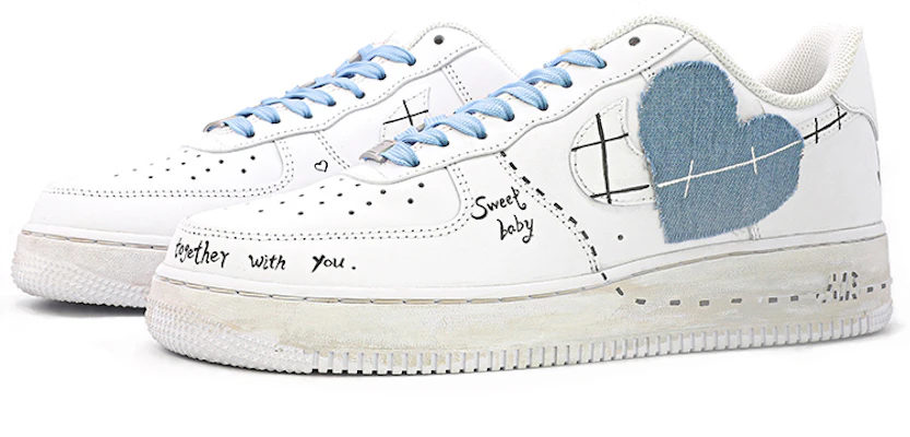 (W) Zapatillas Nike Air Force 1 Low 'San Valentín Denim Corazón' DD8959-100(TeamM-女款爱心牛仔白蓝) Lookbook (W) Zapatillas Nike Air Force 1 Low 'San Valentín Denim Corazón' DD8959-100(TeamM-女款爱心牛仔白蓝)
