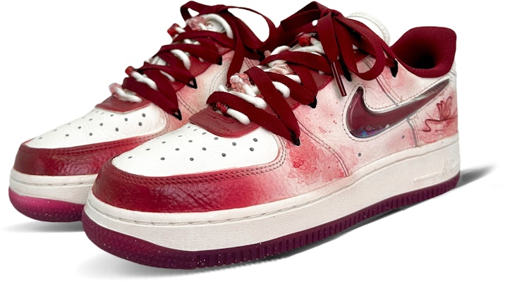 【客製球鞋】Nike Air Force 1 Low "情人節" 畢卡索製造 浪漫血脈 防滑耐磨 低筒 板鞋 女款 白紅 Shop 【客製球鞋】Nike Air Force 1 Low "情人節" 畢卡索製造 浪漫血脈 防滑耐磨 低筒 板鞋 女款 白紅