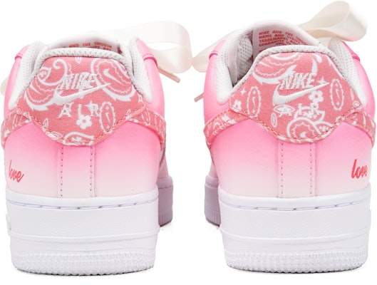 (W) 나이키 에어포스 1 로우 '발렌타인 핑크 페이즐리' FD1448-664(Teamp-渐变柔粉腰果花) Details for (W) 나이키 에어포스 1 로우 '발렌타인 핑크 페이즐리' FD1448-664(Teamp-渐变柔粉腰果花)