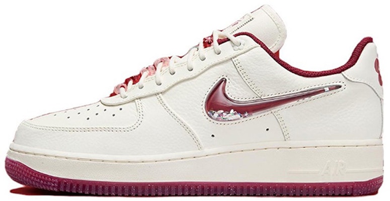 【客製球鞋】Nike Air Force 1 Low "情人節" 畢卡索製造 浪漫血脈 防滑耐磨 低筒 板鞋 女款 白紅 Sizing 【客製球鞋】Nike Air Force 1 Low "情人節" 畢卡索製造 浪漫血脈 防滑耐磨 低筒 板鞋 女款 白紅
