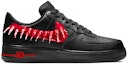 Shop (W) Zapatillas Nike Air Force 1 Low 'Venom Fang 2.0 Negro Rojo' 314192-009-(TeamY-女款血牙2.0)