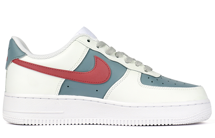 Order 【定制球鞋】Nike Air Force 1 Low 合成革 遊戲機 塗鴉 復古 做舊 低幫 板鞋 女款 灰紅