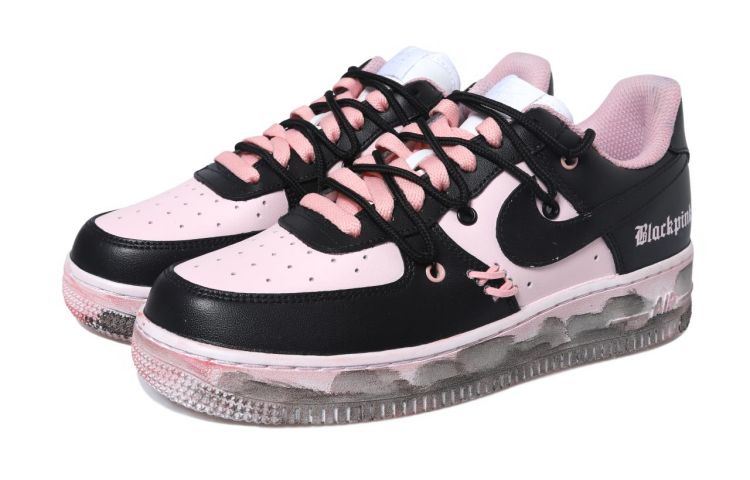 Lookbook (W) 【定制鞋款】耐克空军一号低帮“复古黑粉” DD8959-100(Team拾玖-AF黑粉S-BOX)
