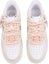 Shop 【定製球鞋】Nike Air Force 1 Low 空軍一號 玫瑰布貼 復古 做舊 低筒 板鞋 女款 米白