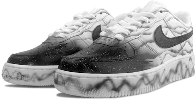 【定制球鞋】 Nike Air Force 1 Low 空軍一號 萬重山 水墨丹青 潑墨 噴繪 低幫 板鞋 女款 白黑 Lookbook 【定制球鞋】 Nike Air Force 1 Low 空軍一號 萬重山 水墨丹青 潑墨 噴繪 低幫 板鞋 女款 白黑