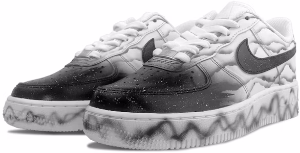 【定制球鞋】 Nike Air Force 1 Low 空軍一號 萬重山 水墨丹青 潑墨 噴繪 低幫 板鞋 女款 白黑 Lookbook 【定制球鞋】 Nike Air Force 1 Low 空軍一號 萬重山 水墨丹青 潑墨 噴繪 低幫 板鞋 女款 白黑