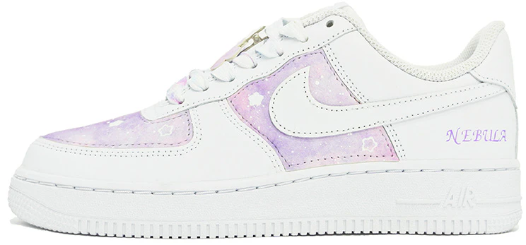 custom-shoes-women-nike-air-force-1-low-white-purple-stardust-splatter