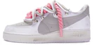 Buy 【客製化球鞋】 Nike Air Force 1 Low 特殊鞋盒 雙鞋帶 手繪噴繪 低筒 板鞋 女款 白灰