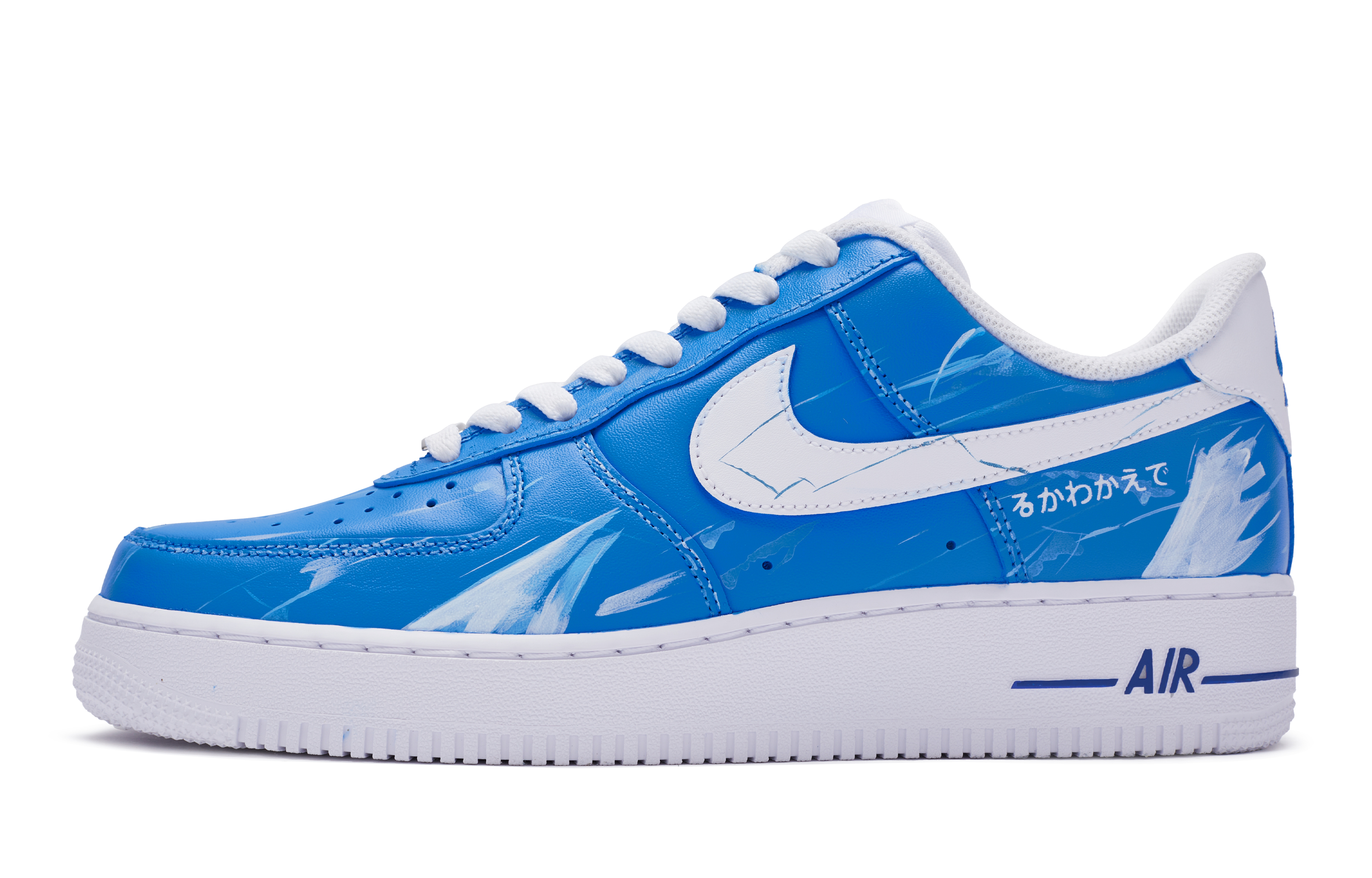 Buy (W) Nike Air Force 1 Low 白青「熱血青春」カスタム DD8959-100(TeamR-女款流川风暴S-BOX)