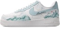 Buy 【定制球鞋】 Nike Air Force 1 Low 特殊鞋盒 逐夢南山 徽派建築 江南 簡約 低幫 板鞋 女款 白藍