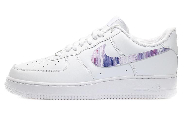 Buy (W) [Sepatu Custom] Nike Air Force 1 Low 'Putih-Purple Gradient Swoosh' DD8959-100(Team10-女款钩子紫白QD)