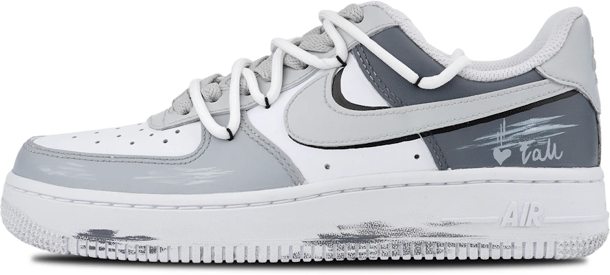 (W) 나이키 에어포스 1 로우 '화이트-그레이' (커스텀) DD8959-100(Team86-坠入爱河) Buy (W) 나이키 에어포스 1 로우 '화이트-그레이' (커스텀) DD8959-100(Team86-坠入爱河)