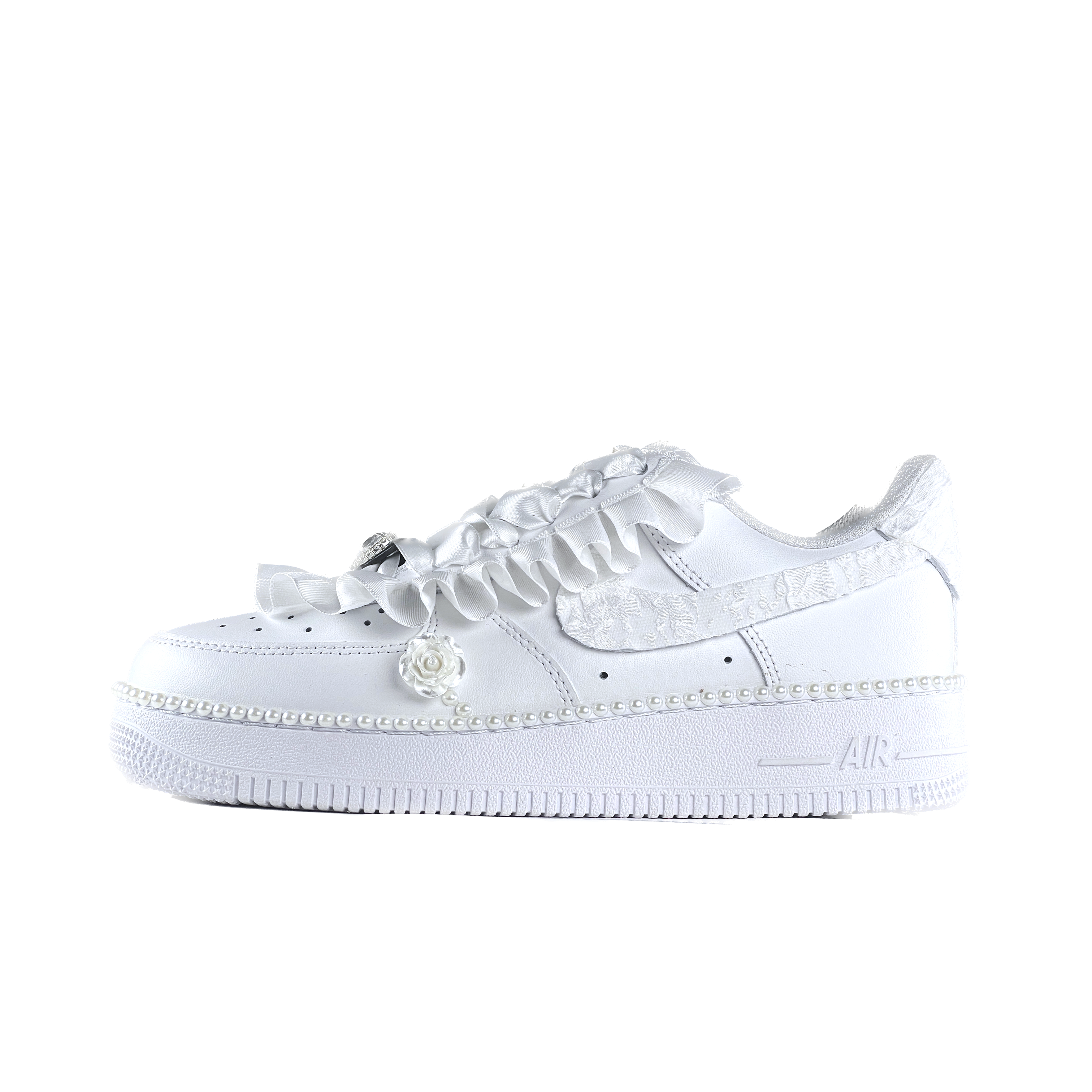 [Custom Shoes] (W) Nike Air Force 1 Low 'White Romance'