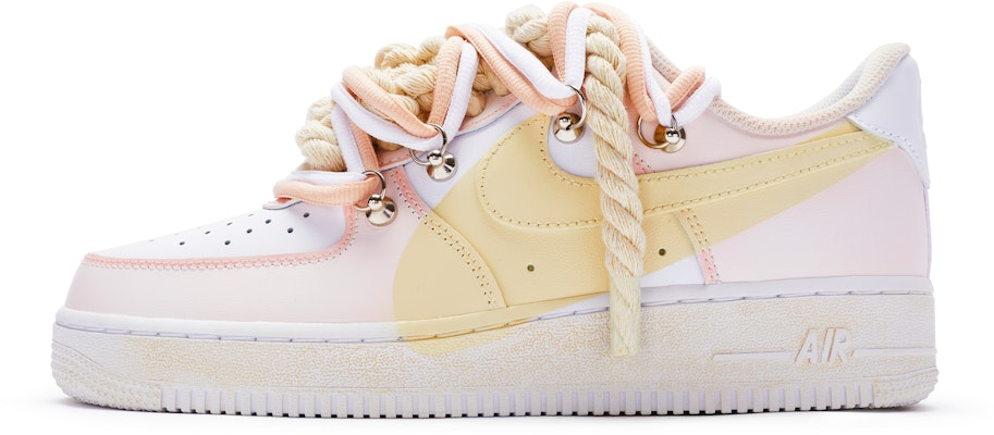(W) Nike Air Force 1 Low Blanco Rosa Amarillo (Personalizadas) DD8959-100(TeamR-女款T10粉黄S-BOX) Buy (W) Nike Air Force 1 Low Blanco Rosa Amarillo (Personalizadas) DD8959-100(TeamR-女款T10粉黄S-BOX)