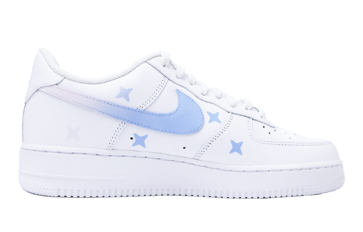 Order (W) [Zapatillas Personalizadas] Nike Air Force 1 Low 'Blanco Azul Morado' DD8959-100(Team48-璀璨星黎)