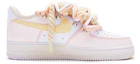 Order (W) Nike Air Force 1 Low Blanco Rosa Amarillo (Personalizadas) DD8959-100(TeamR-女款T10粉黄S-BOX)