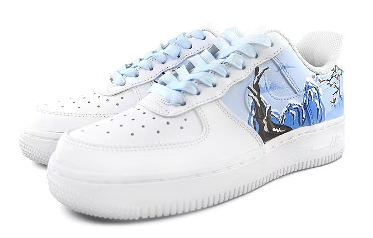 [Custom Shoes] (W) Nike Air Force 1 Low 'White Blue立冬' 圖 3