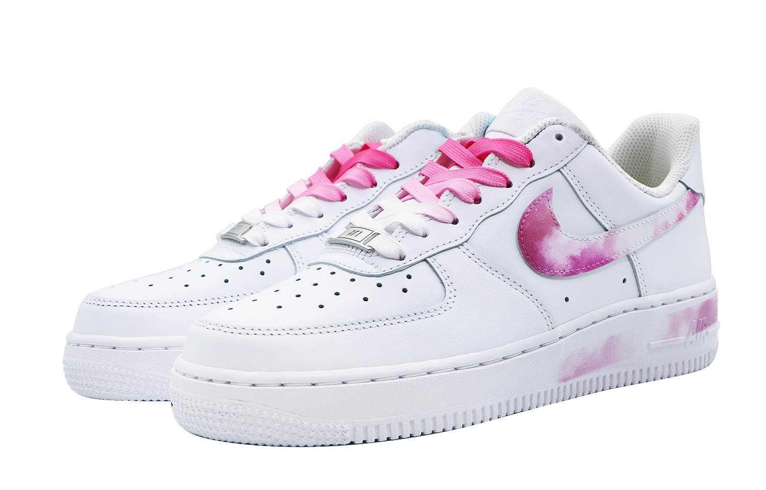 Lookbook (W) [Kasut Custom] Nike Air Force 1 Low 'Putih Hijau Mawar Romantik' DD8959-100(Team48-蔷薇恋人)