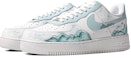 Lookbook 【定制球鞋】 Nike Air Force 1 Low 特殊鞋盒 逐夢南山 徽派建築 江南 簡約 低幫 板鞋 女款 白藍