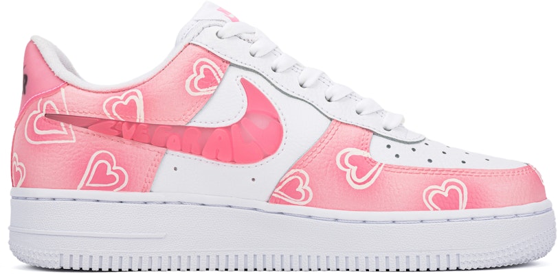 【訂製球鞋】Nike Air Force 1 休閒百搭 耐磨輕便 低筒 板鞋 女款 白粉 Lookbook 【訂製球鞋】Nike Air Force 1 休閒百搭 耐磨輕便 低筒 板鞋 女款 白粉
