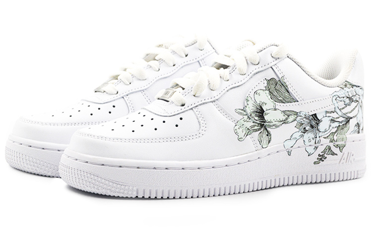 Lookbook (W) [Zapatillas Personalizadas] Nike Air Force 1 Low 'Blanco Magnolia' DD8959-100(Team9-女款国风白玉兰)