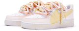 Lookbook (W) Nike Air Force 1 Low Blanco Rosa Amarillo (Personalizadas) DD8959-100(TeamR-女款T10粉黄S-BOX)