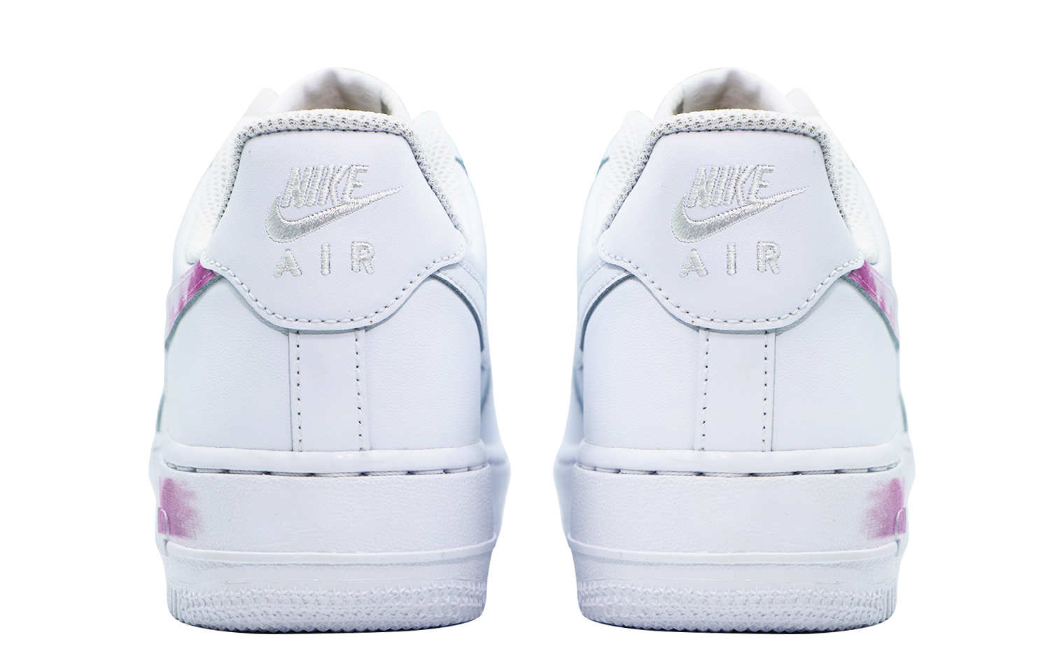 Shop (W) [Kasut Custom] Nike Air Force 1 Low 'Putih Hijau Mawar Romantik' DD8959-100(Team48-蔷薇恋人)