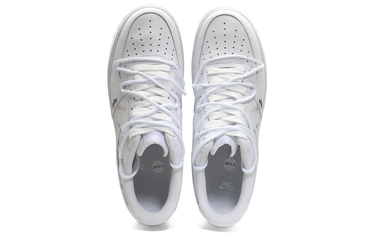 Shop (W) [Kasut Custom] Nike Air Force 1 Low 'White Pine Crane' DD8959-100(Team10-仙鹤松针女纯白QD)