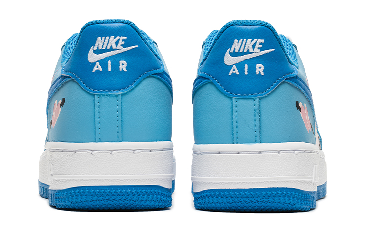[Custom Shoes] (W) Nike Air Force 1 Low 'White Blue Graffiti Heart Arrow' 圖 4