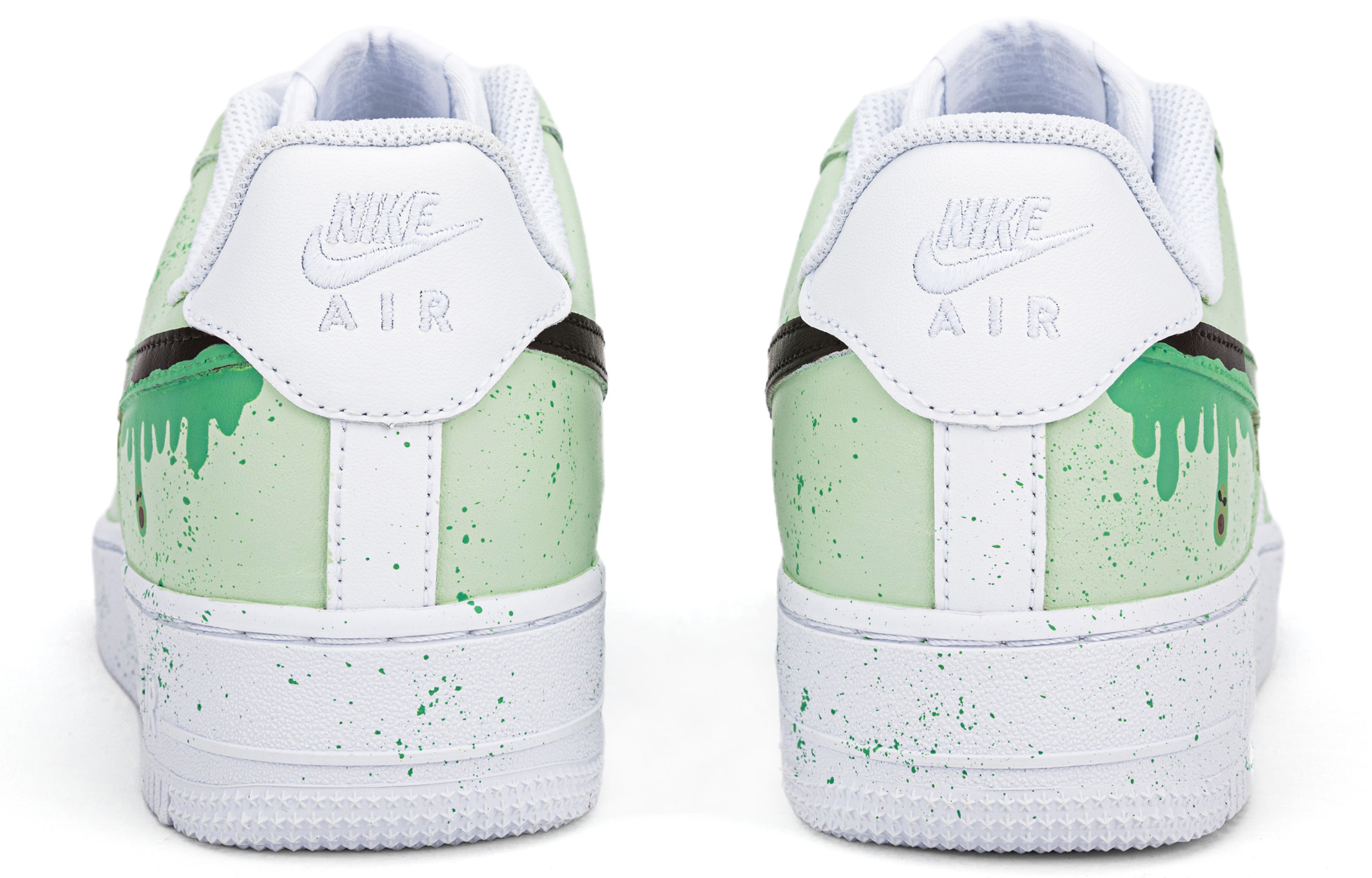 [Custom Shoes] (W) Nike Air Force 1 Low 'White-Green' 圖 5