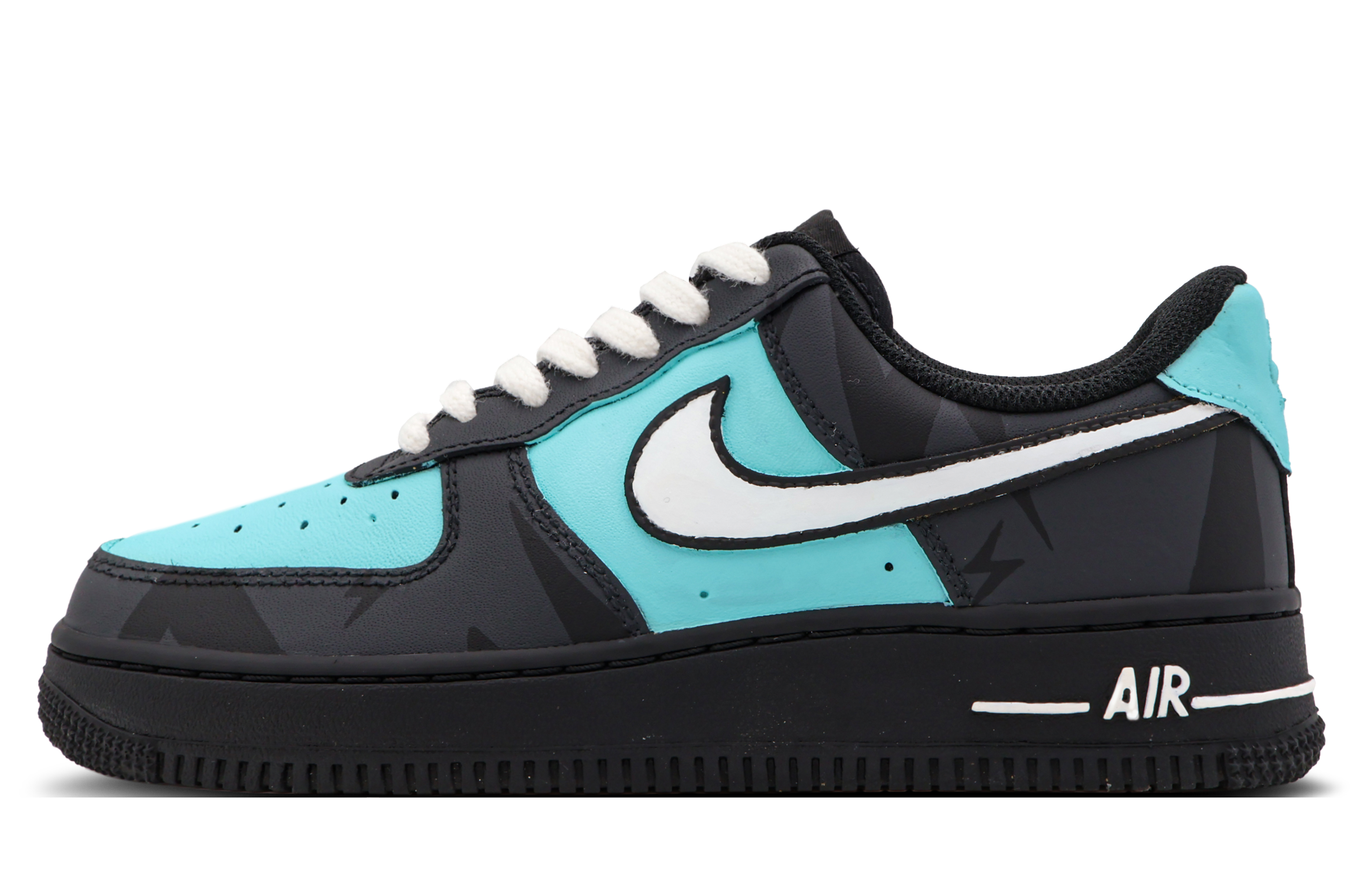 Order (W) [Sneakers Kustom] Nike Air Force 1 Low 'Wilderness Whisper Hitam-Biru' DD8959-001(Team53-女款荒野风声S-BOX)