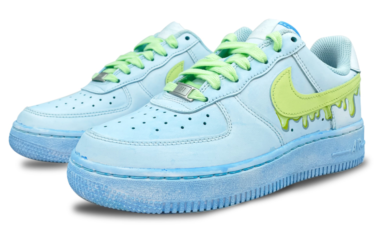 Lookbook (W) ナイキ AF1 ロー "冬アイス マカロンブルー" (カスタム) DD8959-100(Teamfour-女款冰淇淋)