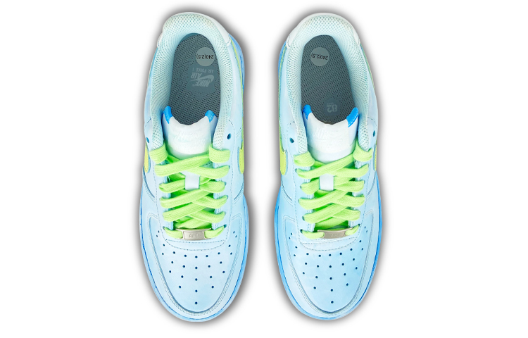 Shop (W) ナイキ AF1 ロー "冬アイス マカロンブルー" (カスタム) DD8959-100(Teamfour-女款冰淇淋)