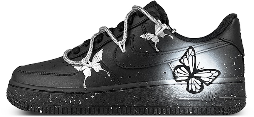 (W) 나이키 에어포스 1 로우 'Y2K 버터플라이 블랙-실버' (커스텀) DD8959-001(Team47-女黑银蝴蝶解SBOX) Buy (W) 나이키 에어포스 1 로우 'Y2K 버터플라이 블랙-실버' (커스텀) DD8959-001(Team47-女黑银蝴蝶解SBOX)