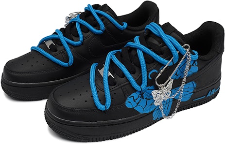 (W) AF1 ロー "Y2K ベリーブルーバタフライ" (カスタム) DD8959-001(TeamI-女款冰蓝蝴蝶H黑蓝) Lookbook (W) AF1 ロー "Y2K ベリーブルーバタフライ" (カスタム) DD8959-001(TeamI-女款冰蓝蝴蝶H黑蓝)