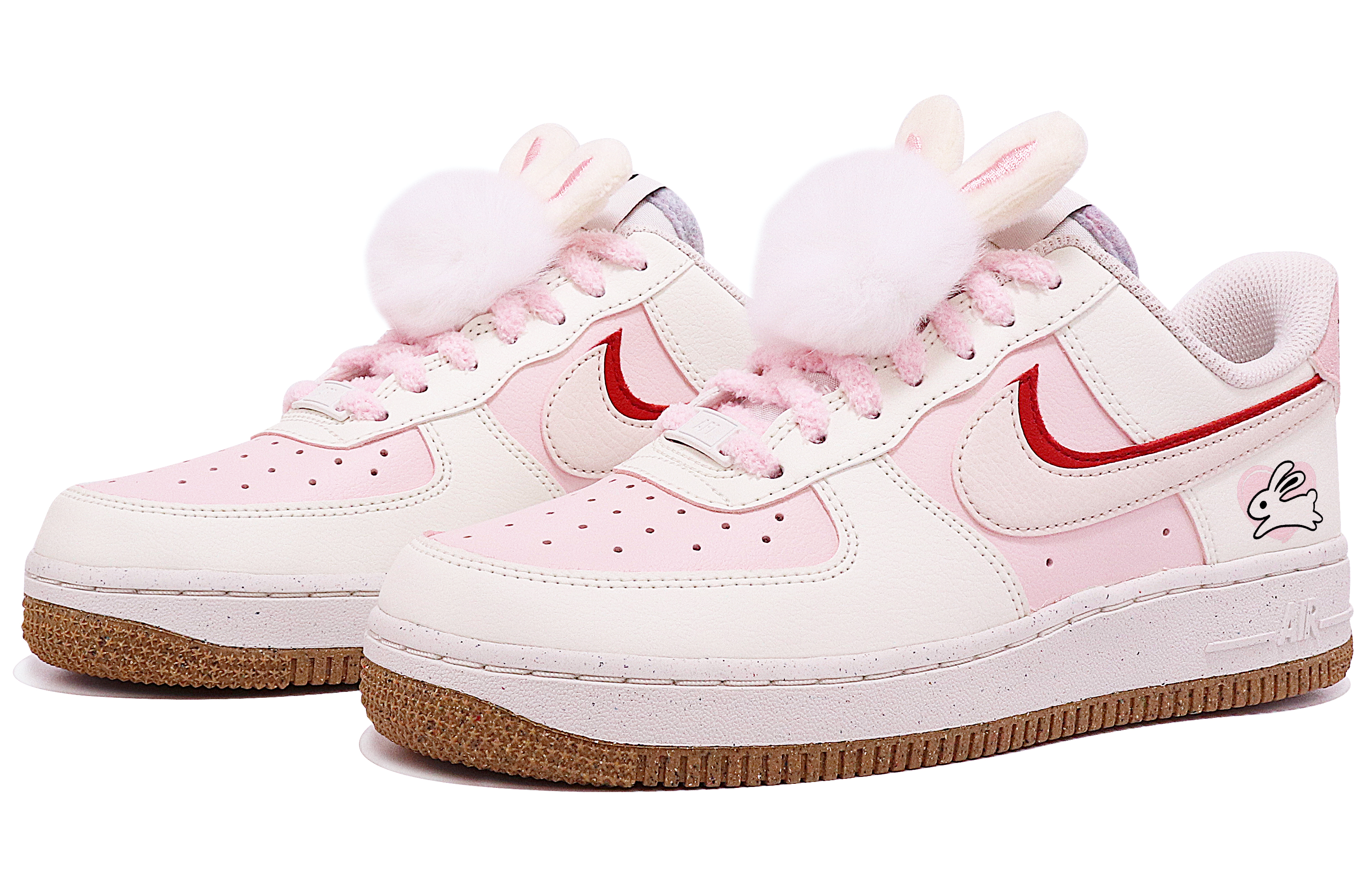 Lookbook (W) [Sepatu Kustom] Nike Air Force 1 Low 'Tahun Kelinci Lompat Kelinci' DX6065-101(TeamTen-女款跳兔白S-BOX)