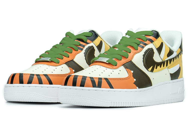 Lookbook (W) [Kasut Custom] Nike Air Force 1 Low 'Edisi Tahun Harimau' 315115-112(TeamA-女两只老虎S-BOX)