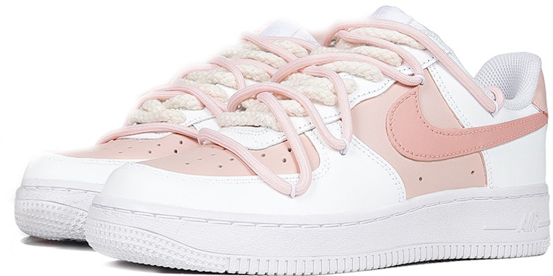 【定制球鞋】Nike Air Force 1 Low 空軍一號 定制 兔年 棉麻鞋帶 休閒 低幫 板鞋 女款 玫粉色 Shop 【定制球鞋】Nike Air Force 1 Low 空軍一號 定制 兔年 棉麻鞋帶 休閒 低幫 板鞋 女款 玫粉色