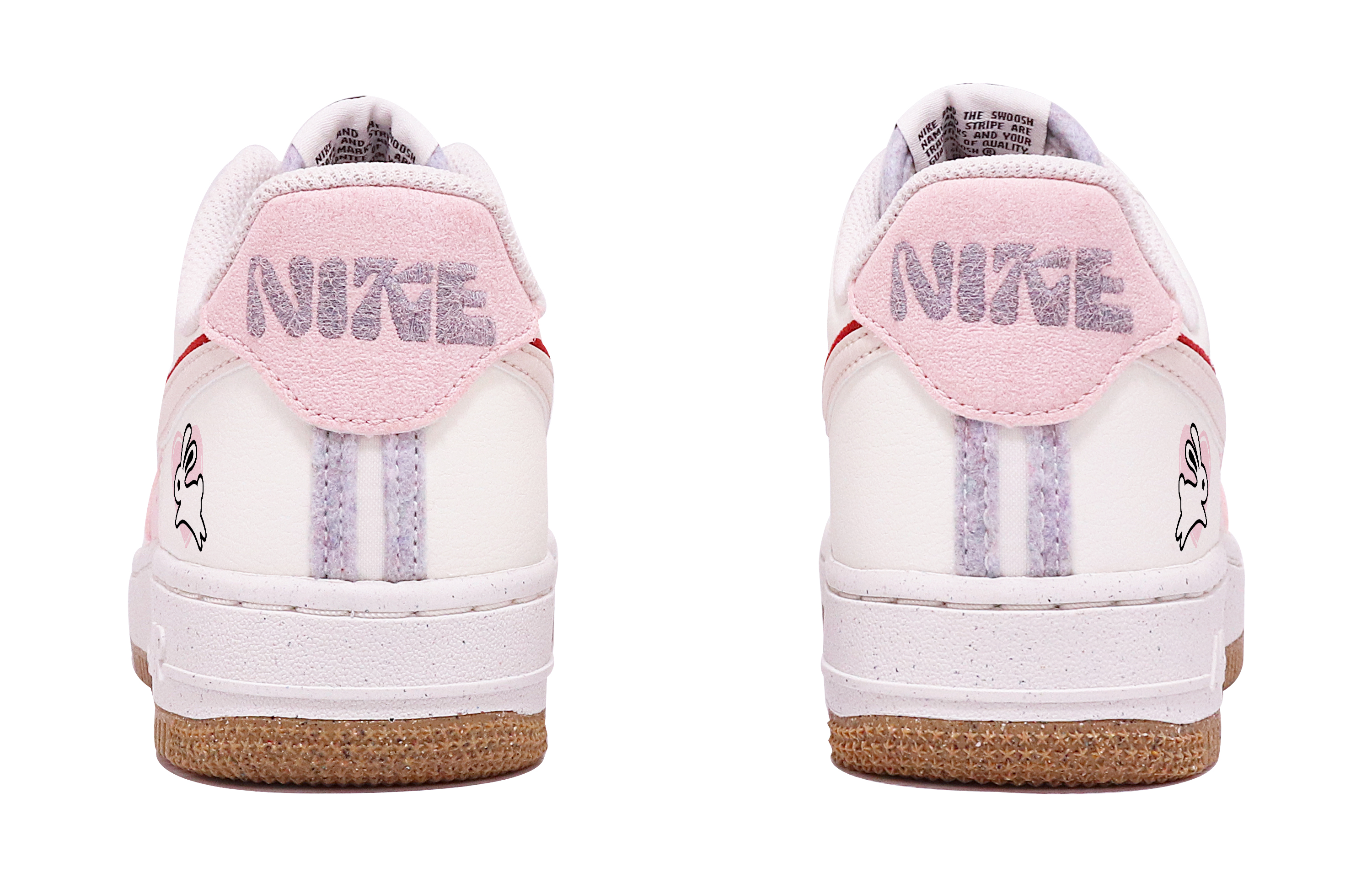 Shop (W) [Sepatu Kustom] Nike Air Force 1 Low 'Tahun Kelinci Lompat Kelinci' DX6065-101(TeamTen-女款跳兔白S-BOX)