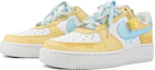 Lookbook 【訂製球鞋】 Nike Air Force 1 Low 玖制 海鹽起司 卡通乳酪 雙層鞋帶 掛飾 低筒 板鞋 女款 黃藍