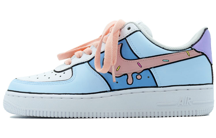 Buy (W) [Sepatu Custom] Nike Air Force 1 Low 'Yuan Yang Es Krim' DD8959-100(Team陆-喷绘-鸳鸯-马卡龙配色)