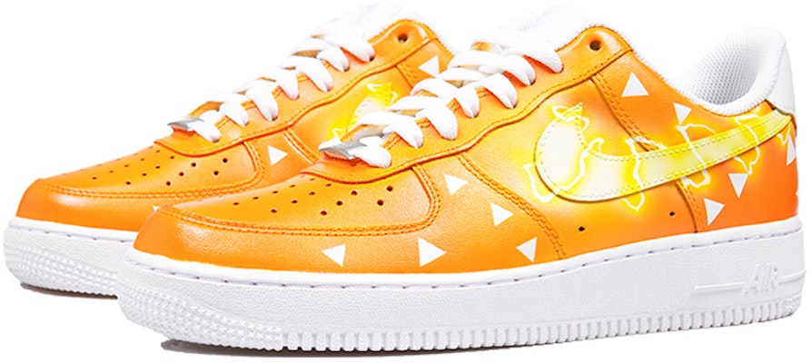【訂製球鞋】Nike Air Force 1 空軍一號 鬼滅之刃 我妻善逸 雷之呼吸 壹之型霹靂一閃動漫主題訂製 潮流百搭低幫休閒板鞋 女款 橙黃色 Lookbook 【訂製球鞋】Nike Air Force 1 空軍一號 鬼滅之刃 我妻善逸 雷之呼吸 壹之型霹靂一閃動漫主題訂製 潮流百搭低幫休閒板鞋 女款 橙黃色